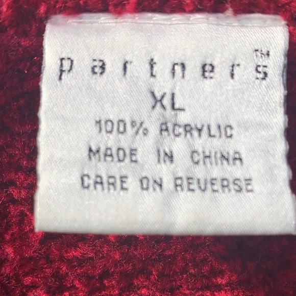 Button-Front RedSweater - Picture 2 of 4